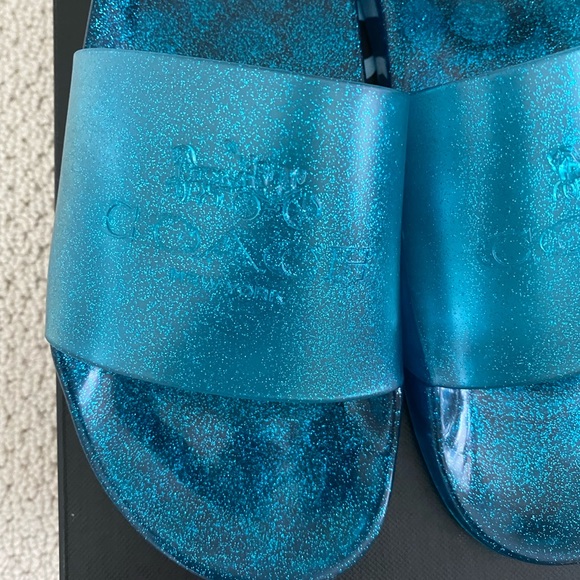 NEW Coach Waterproof Rubber Slides - Picture 2 of 10